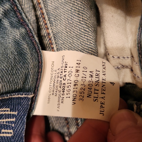 Gap Slit Jean Skirt - Picture 4 of 6